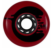 Load image into Gallery viewer, Undercover Cosmic Rosche Red Wheel 80mm 88a (4 pack) - Oak City Inline Skate Shop