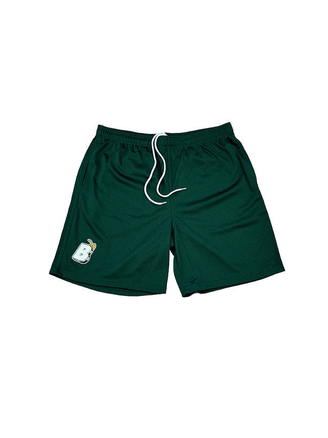 Bacemint Moss Green Mesh PE Shorts