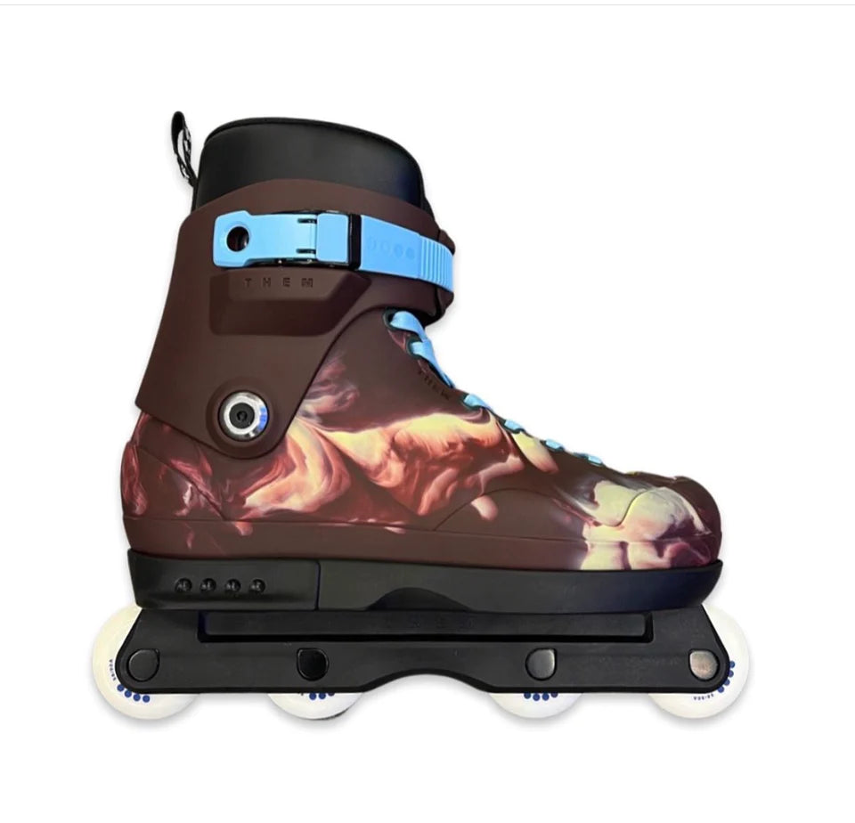 Them 909 Brain Dead Skate w Black Soul and Frames (Medium Only with yellowing wheels) - CLEARANCE