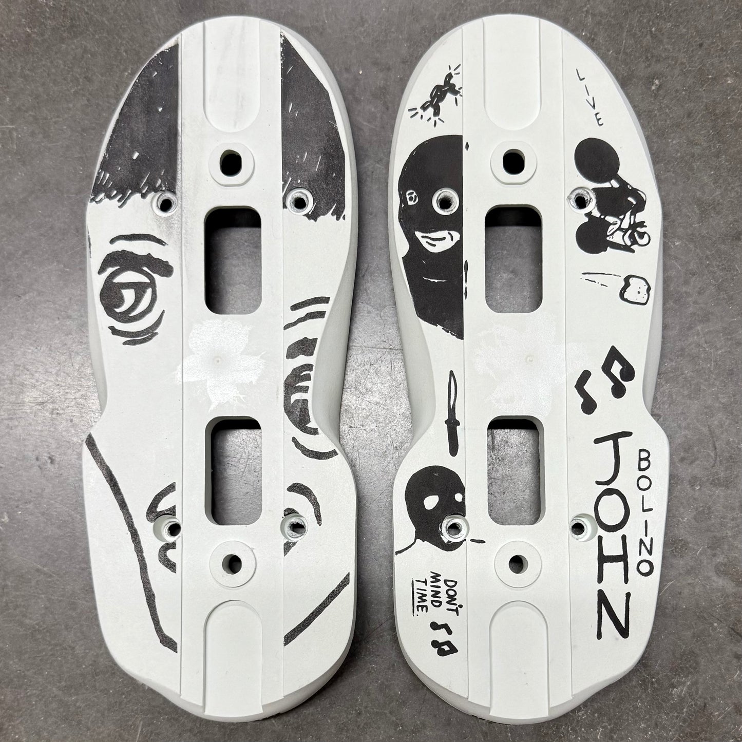 Mesmer John Bolino Stock Soul Plate (WHITE) - No Hardware