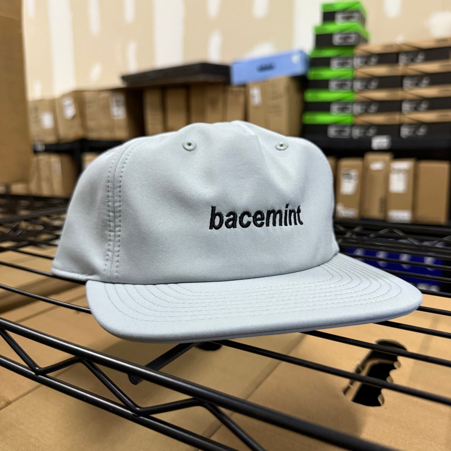Bacemint Perfomance Hat - Smoke (Light Grey) - Oak City Inline Skate Shop
