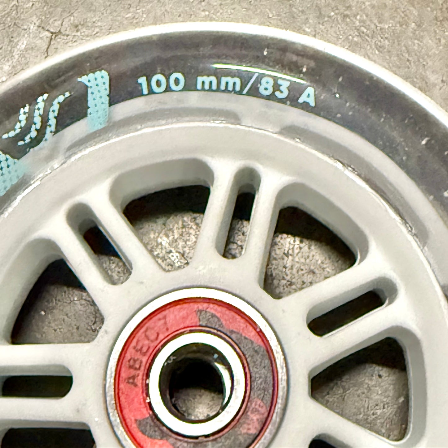 Powerslide Clear Swell Wheels 100mm 83a with Abec 7 Bearings ($19 for a 6 pack)