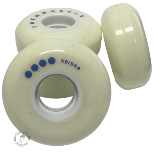 Them Stock Team Wheel 58mm 90a (4 pack)- Yellowing Urethane - Deal Pricing!