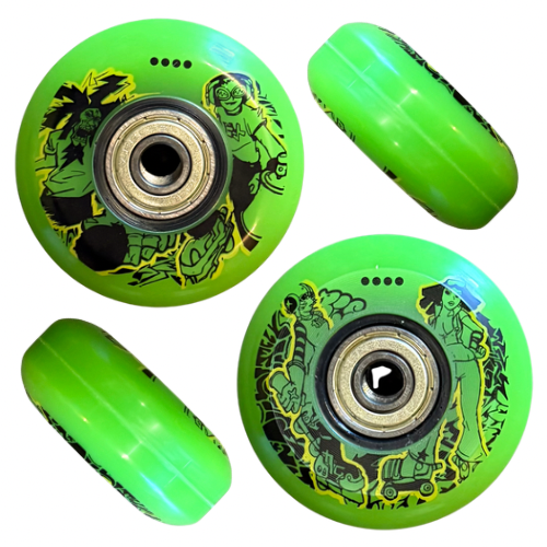 Them Jet Set Wheel 58mm with ABEC 5 Bearing (4 pack)