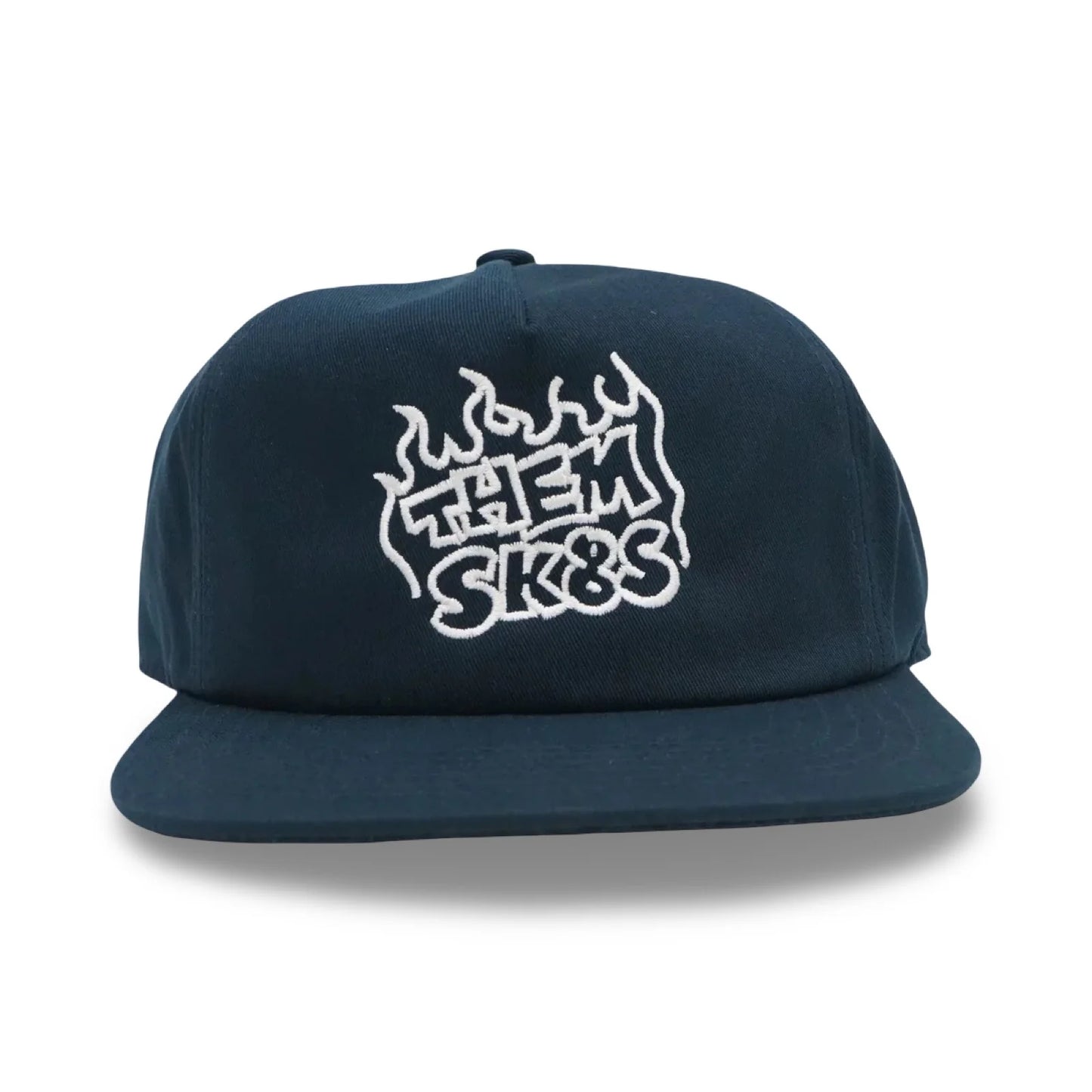 THEM SKATES - FIRE - SNAPBACK - HAT - Dark Navy - Oak City Inline Skate Shop
