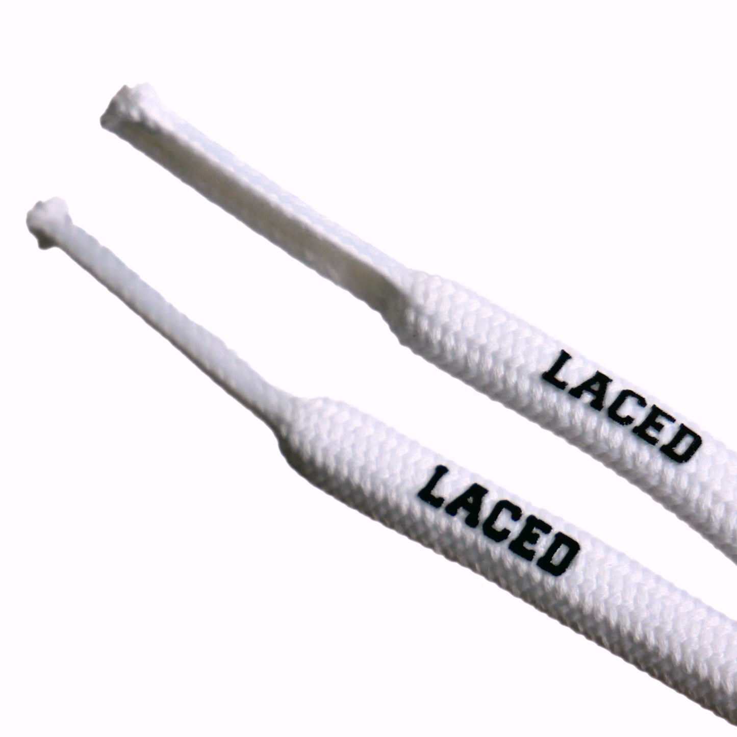 Laced Waxed Round Laces (WHITE)