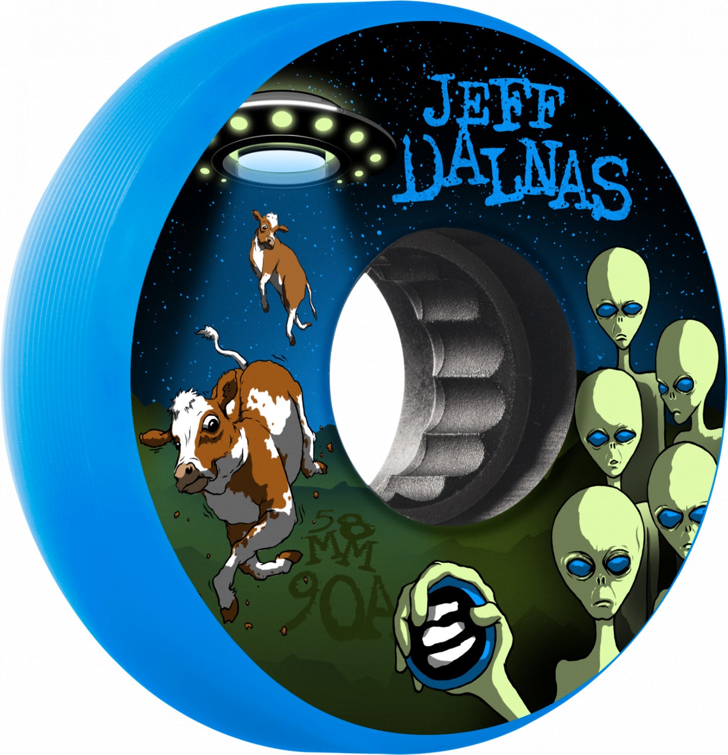 Eulogy Wheels Jeff Dalnas 58mm 90a wheel - Blue (4pk)