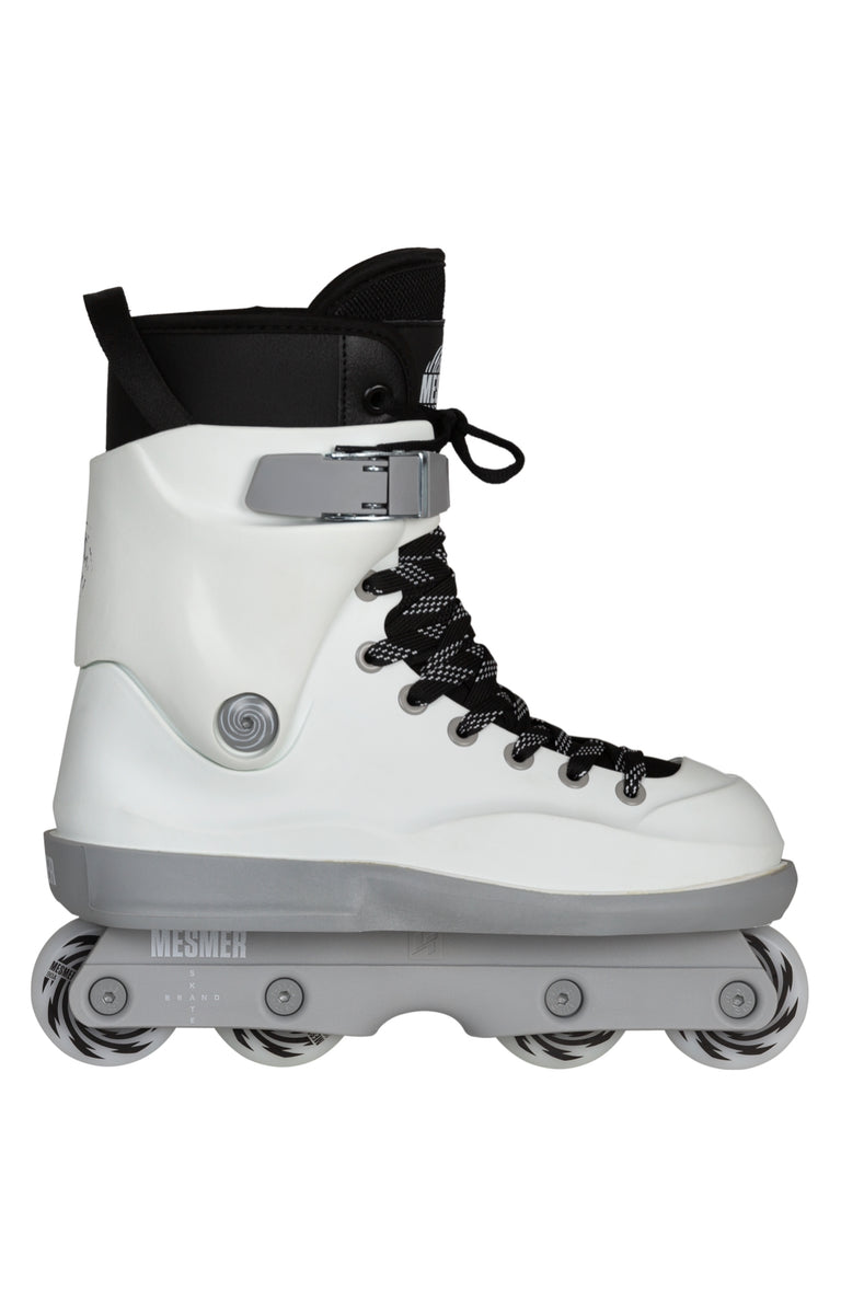 Mesmer Team Skate 1 (TS1) White Complete Skate Oak City Inline