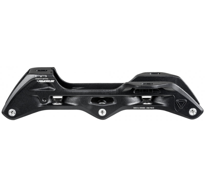 Powerslide Trinity Elite Casted AL 3x100 Frame (231mm) - Black - Oak City Inline Skate Shop