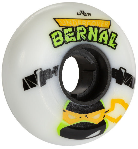 Undercover Bernal TV Series Wheel 60mm 90a (4pk) - White (some yellowing due to time)