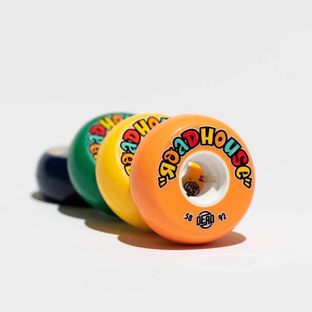 Dead Wheels 10 Year Line - Roadhouse Wheels 58mm 92a (White Core)