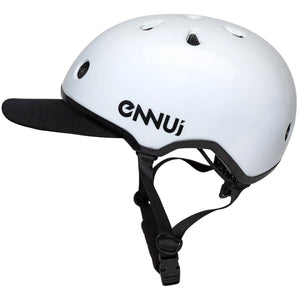 Ennui Elite White Helmet (include removable peak)