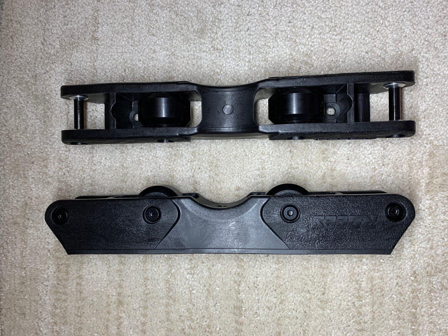 Roces Team Frame - Black Frame with Black Antirockers (Large) - Clearance