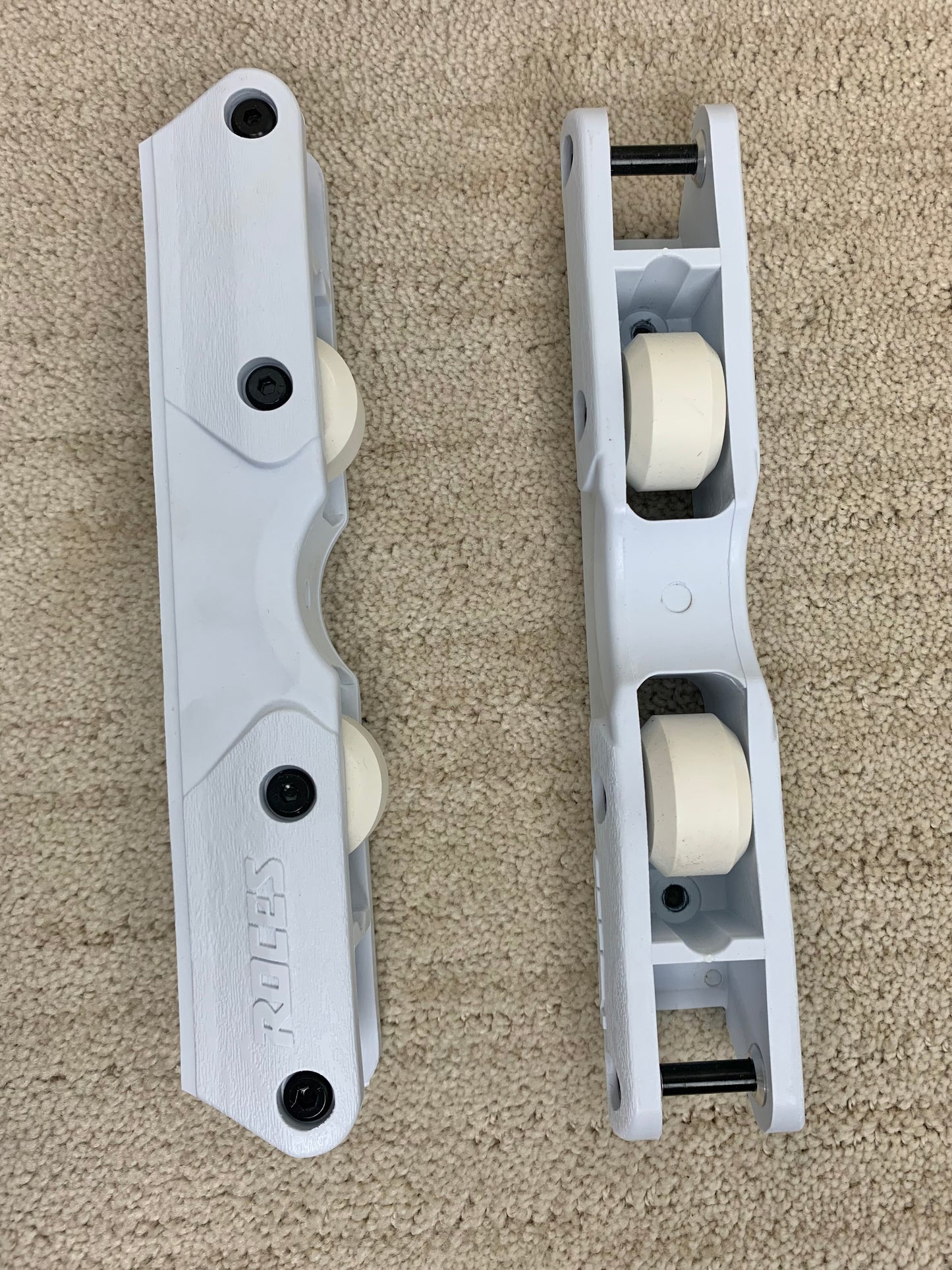 Roces 2021 Team Frame - White frame with white antirockers