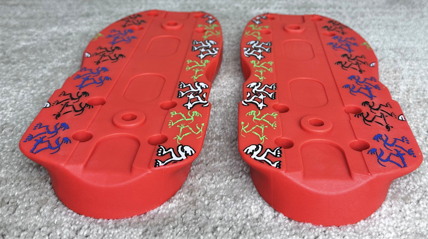 Stock Them Skates Soul Plate V3 - WKND Orange (no hardware)