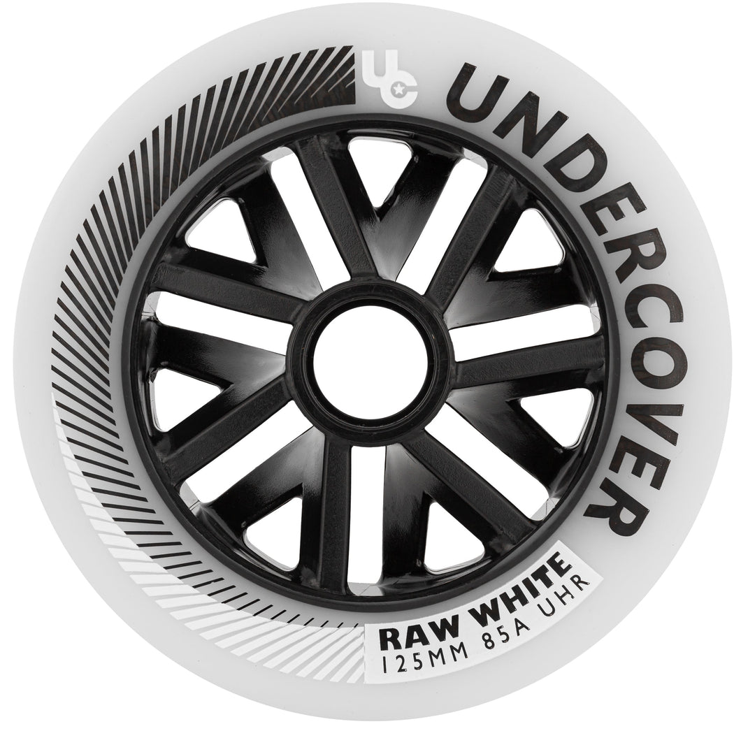STOCK Undercover RAW Wheel 125mm - White (6 pack)