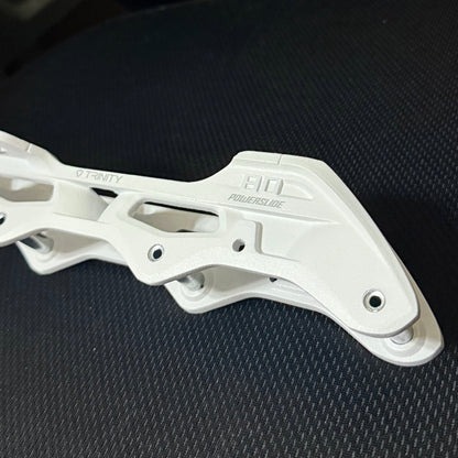 **Stock Condtion** Powerslide Trinity Elite Casted AL White 4X80 Frame (243mm wheel base)