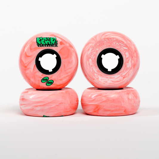 Bacemint x Dead Wheels - 58mm 92a (Swirl Pink)