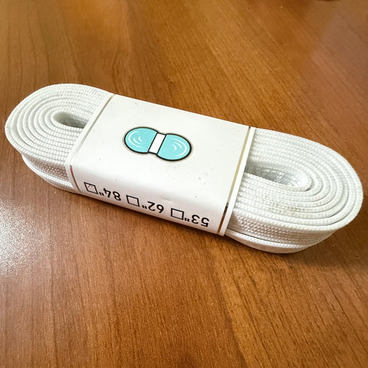 Wax STEALTH White Laces (84") *ONE SET Discount for Being a Little Dirty*