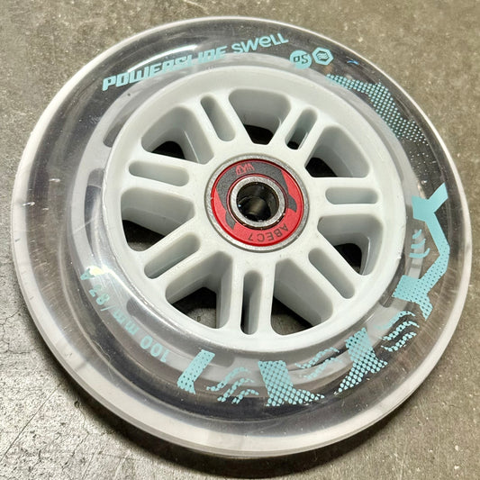 Powerslide Clear Swell Wheels 100mm 83a with Abec 7 Bearings ($19 for a 6 pack)