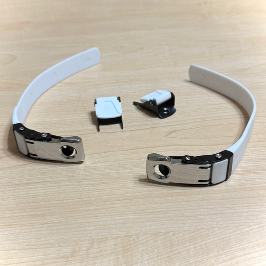 Them Buckle/Strap Replacement Kit - Sliver/White (no hardware)