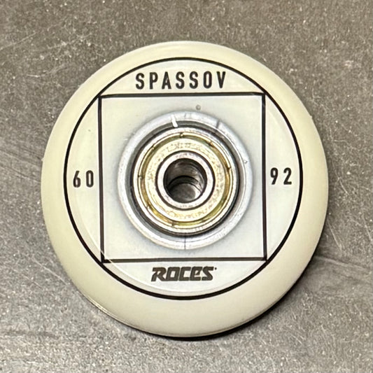 Roces Spassov 60mm Wheel with Abec 5 Bearings - Yellowing Urethane Clearance