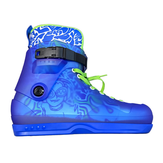 Them Skates Jet Set Boot Only with Blue Souls, Buckles & Cuff Bolts (Clearance)