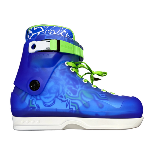 Them Skates Jet Set Boot Only with White Souls & Black Cuff Bolts (CLEARANCE)
