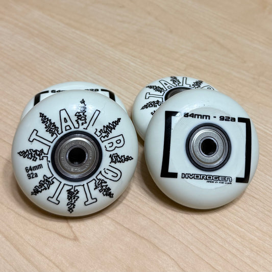 Rollerblade Hydrogen Blank Cameron Talbott Pro 64mm 92a Wheels with Bearings (4pack)