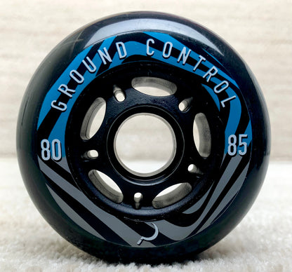 Ground Control Black Wheel 80mm 85a (4pk)