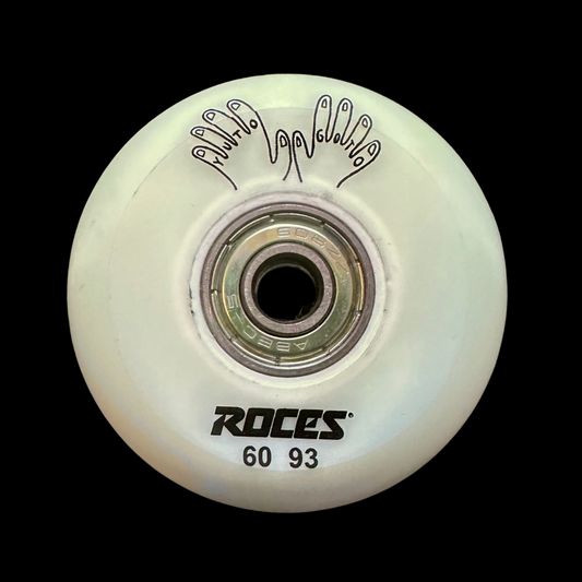 Roces Yuto Goto 60mm Wheel with Abec 5 Bearings *Yellowed Urethane Clearance*