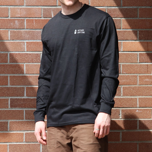 Wizard Logo Longsleeve Shirt - Black