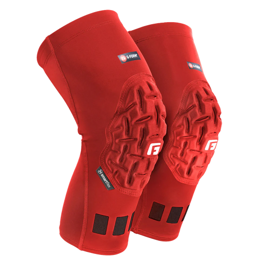 G-Form Pro Padded Compression Knee Sleeves - Red