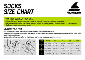 Rollerblade High Performance Socks - (XL: 13-15us)