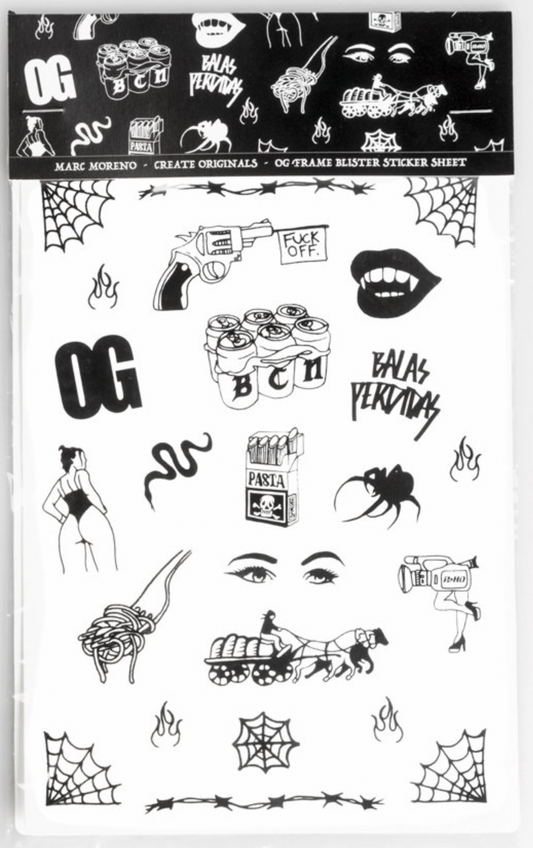 Create Originals - OG Frame Blister Sticker Sheet - Marc Moreno