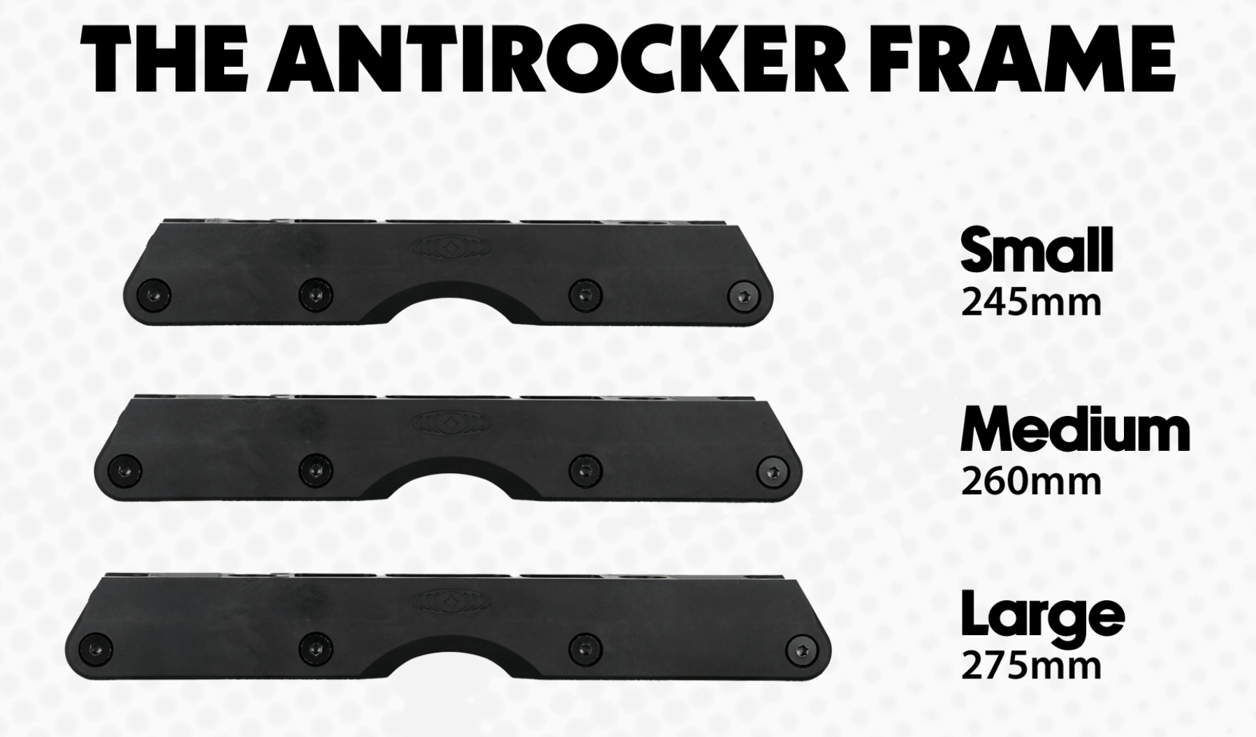 Standard Antirocker Frame (White) - Oak City Inline Skate Shop