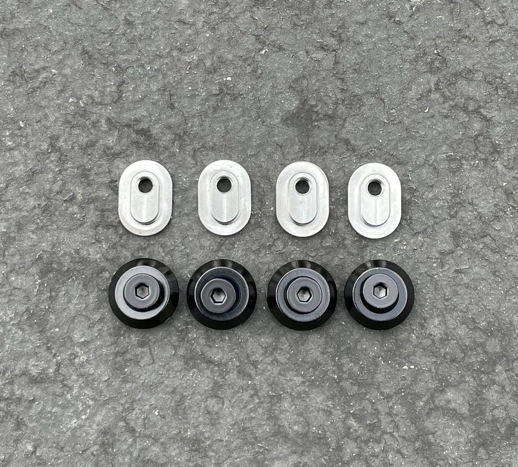 Them 909 Cuff Bolt Set - Black