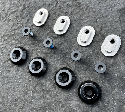 Them 909 Cuff Bolt Set - Black