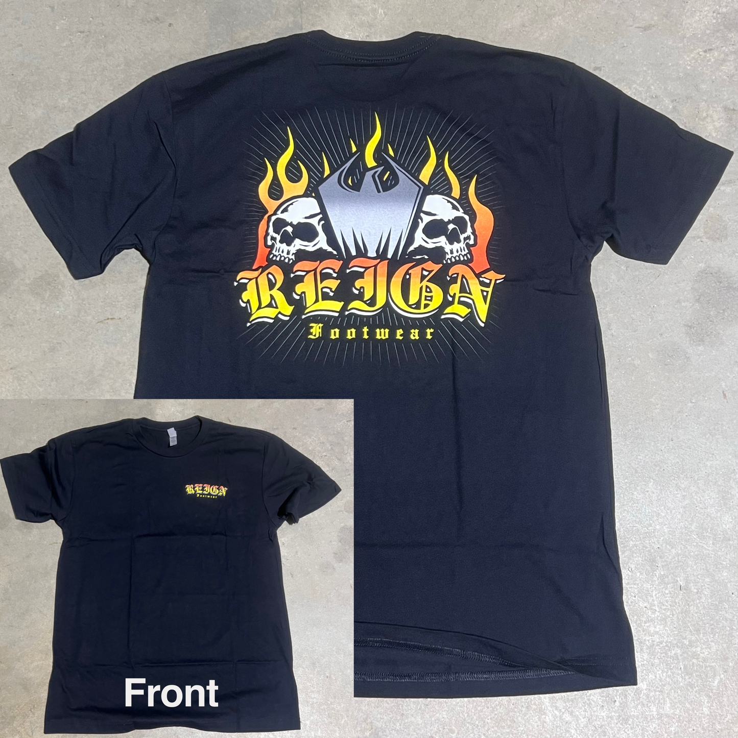 Reign Black Fire Tee (Medium) - CLEARANCE