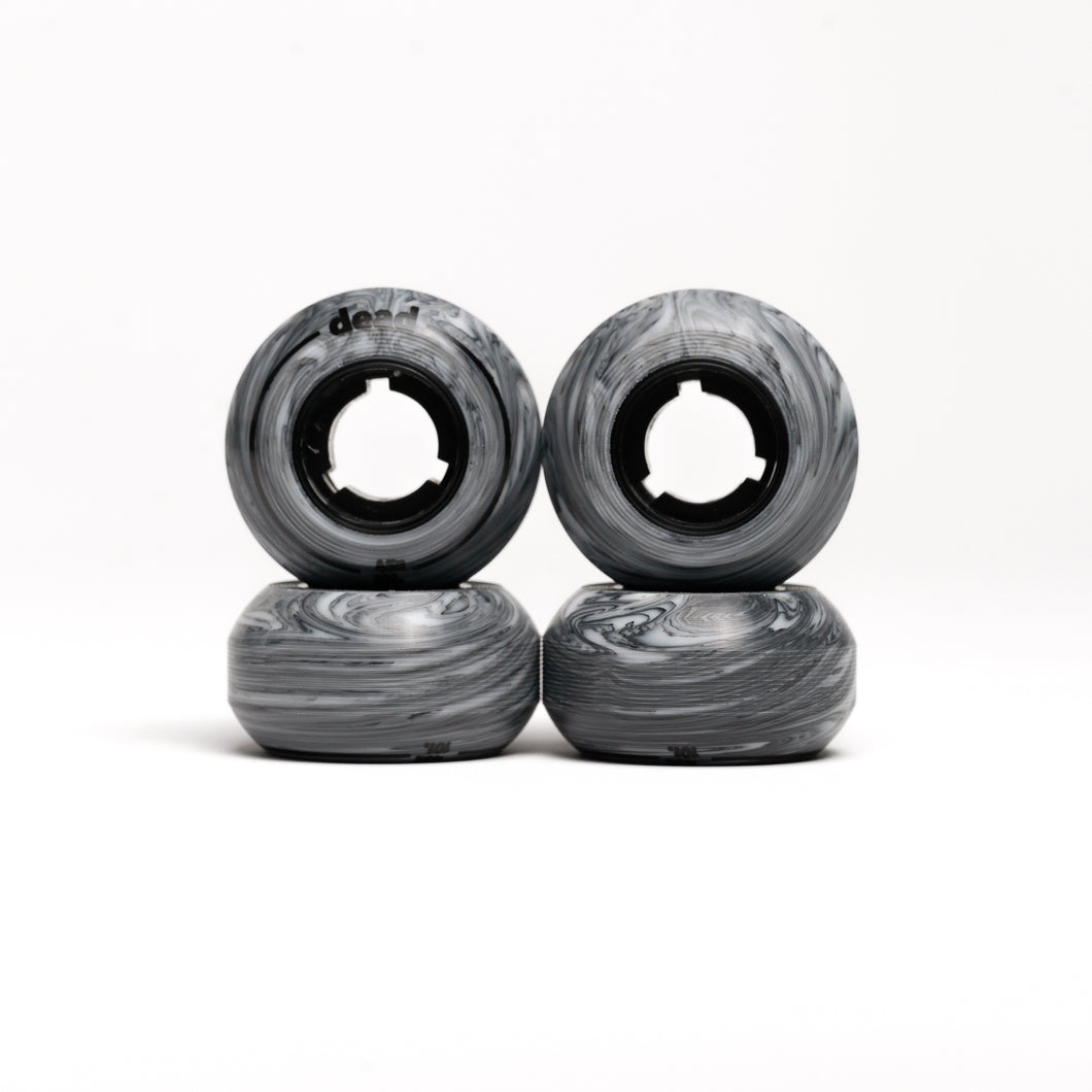 Dead Wheels 10 Year Line - Black and Grey Swirl anti 46mm 101a