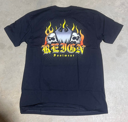 Reign Black Fire Tee (Medium) - CLEARANCE