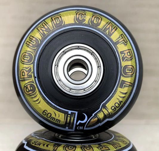 STOCK Ground Control Bullet Wheel 60mm 90a with ABEC 5 Bearings