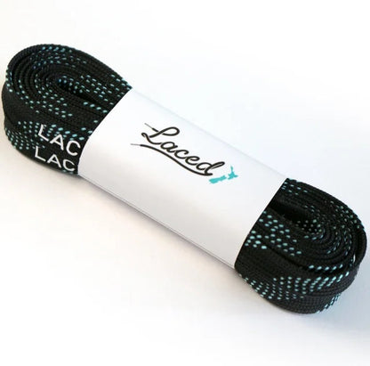 Laced - Wax Black/Mint Laces (3 sizes)