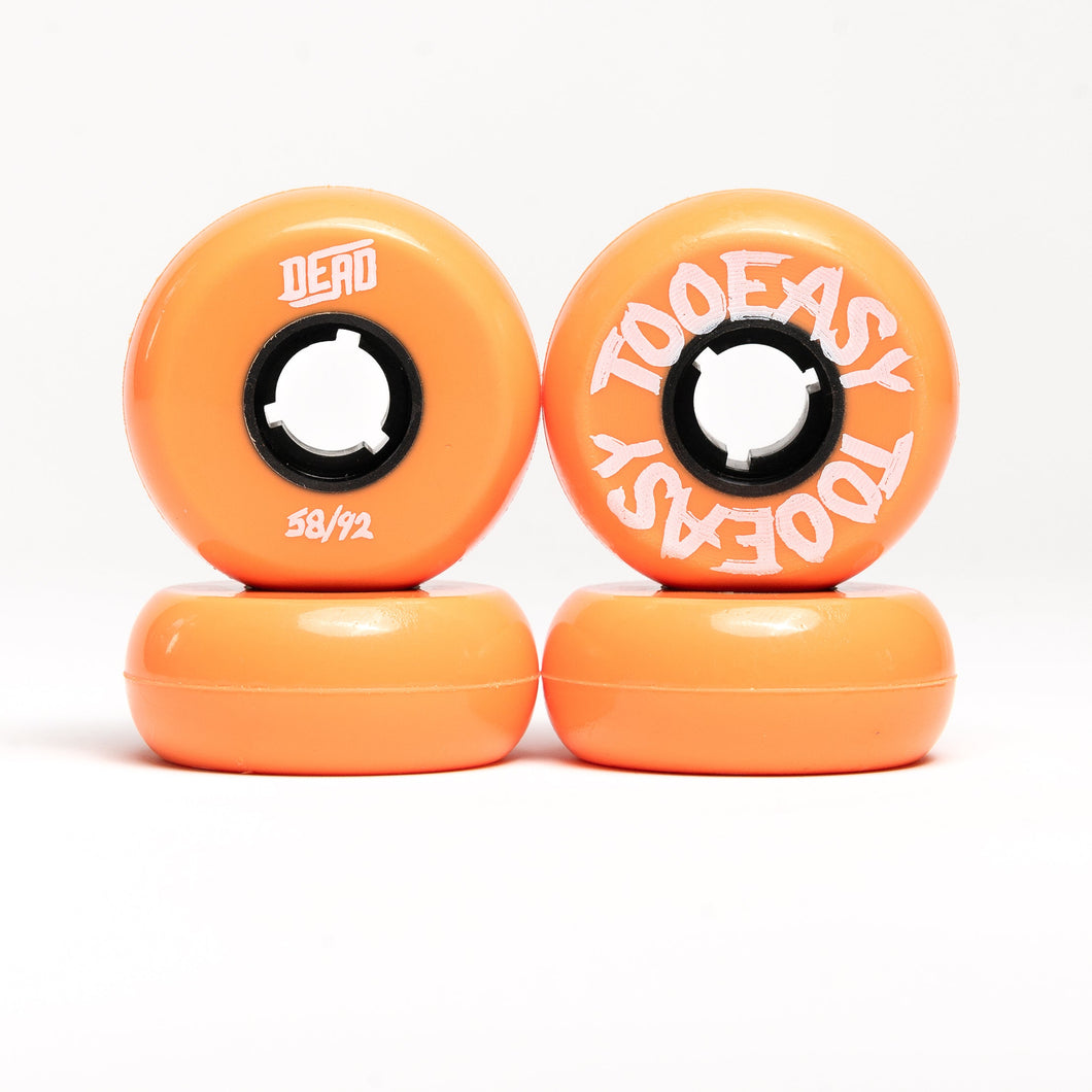 Dead Wheels 10 Year Line - Too Easy Orange 58mm 92a
