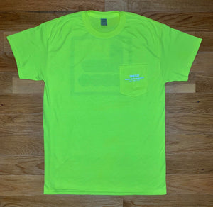 Too Easy Pocket Tee (High Visibility Yellow with Reflective Gray) - MEDIUM, CLEARANCE