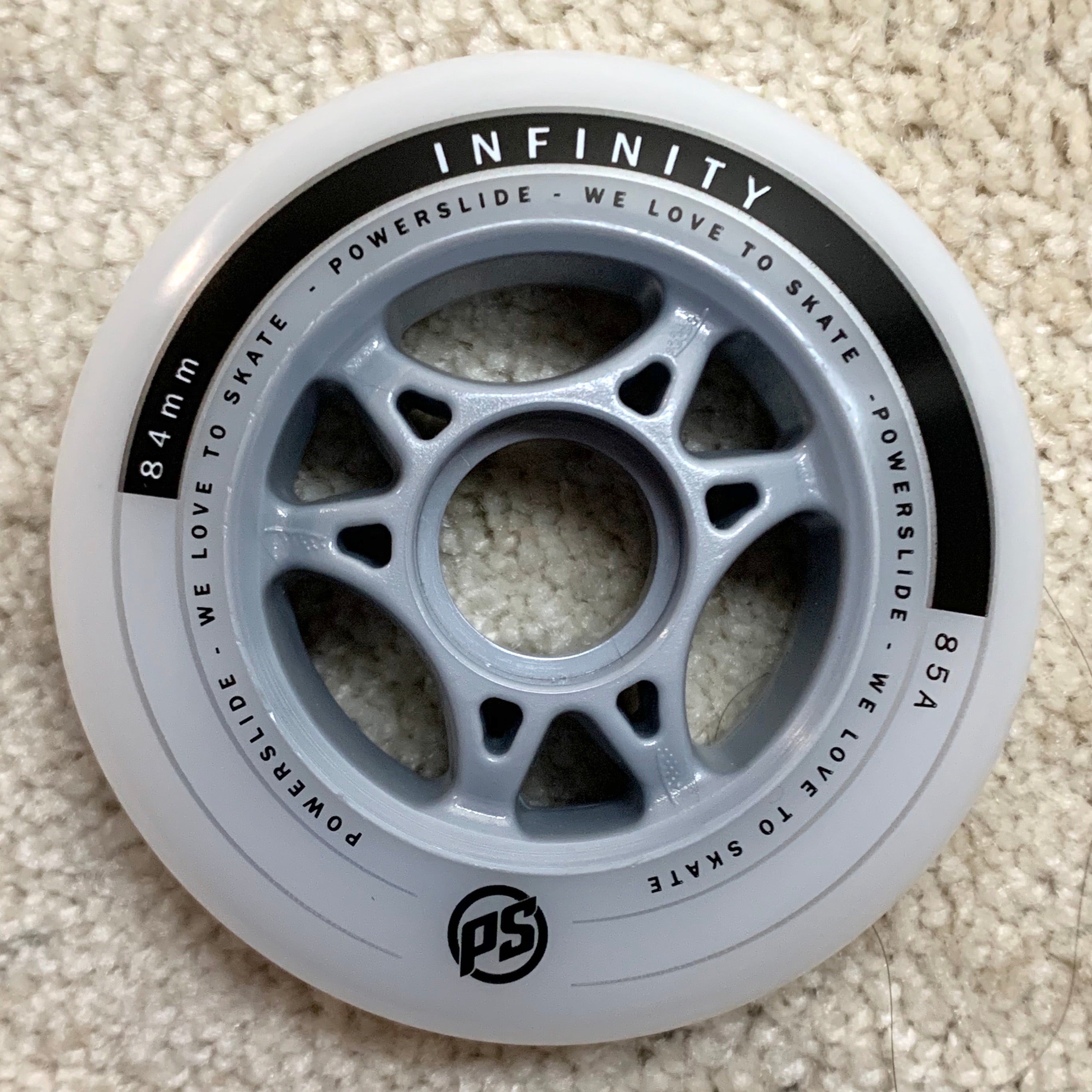 Powerslide Infinity Wheel 84mm 85a (4 pack) **Discounted for Yellowing ...