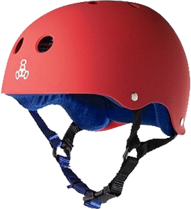 Triple 8 Sweatsaver Helmet (Red with Blue Lining)