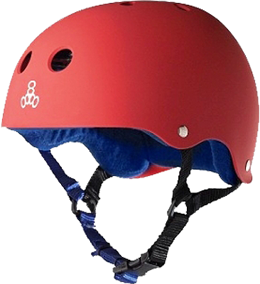 Triple 8 Sweatsaver Helmet (Red with Blue Lining)
