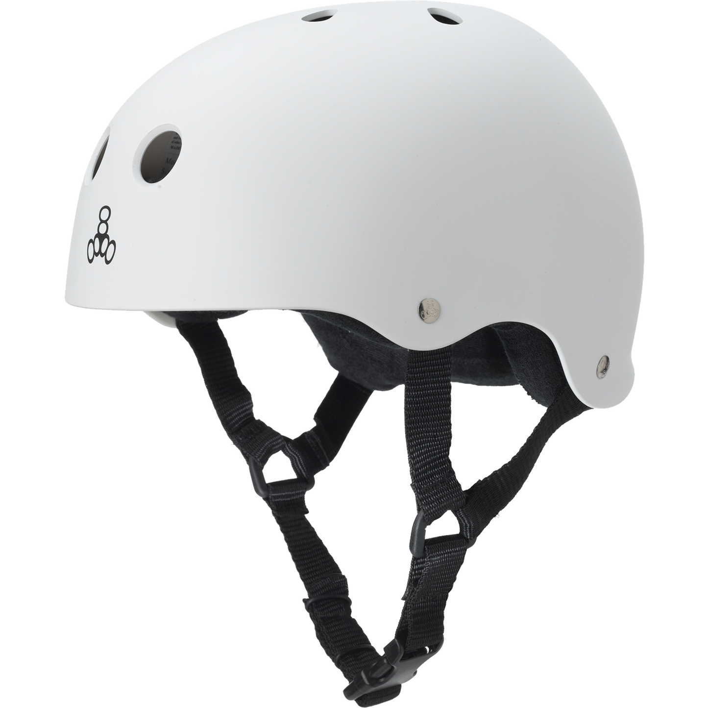 Triple 8 Sweatsaver Helmet (White) - Oak City Inline Skate Shop