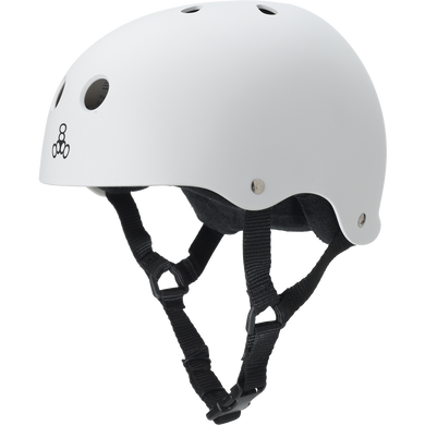 Triple 8 Sweatsaver Helmet (White) - Oak City Inline Skate Shop